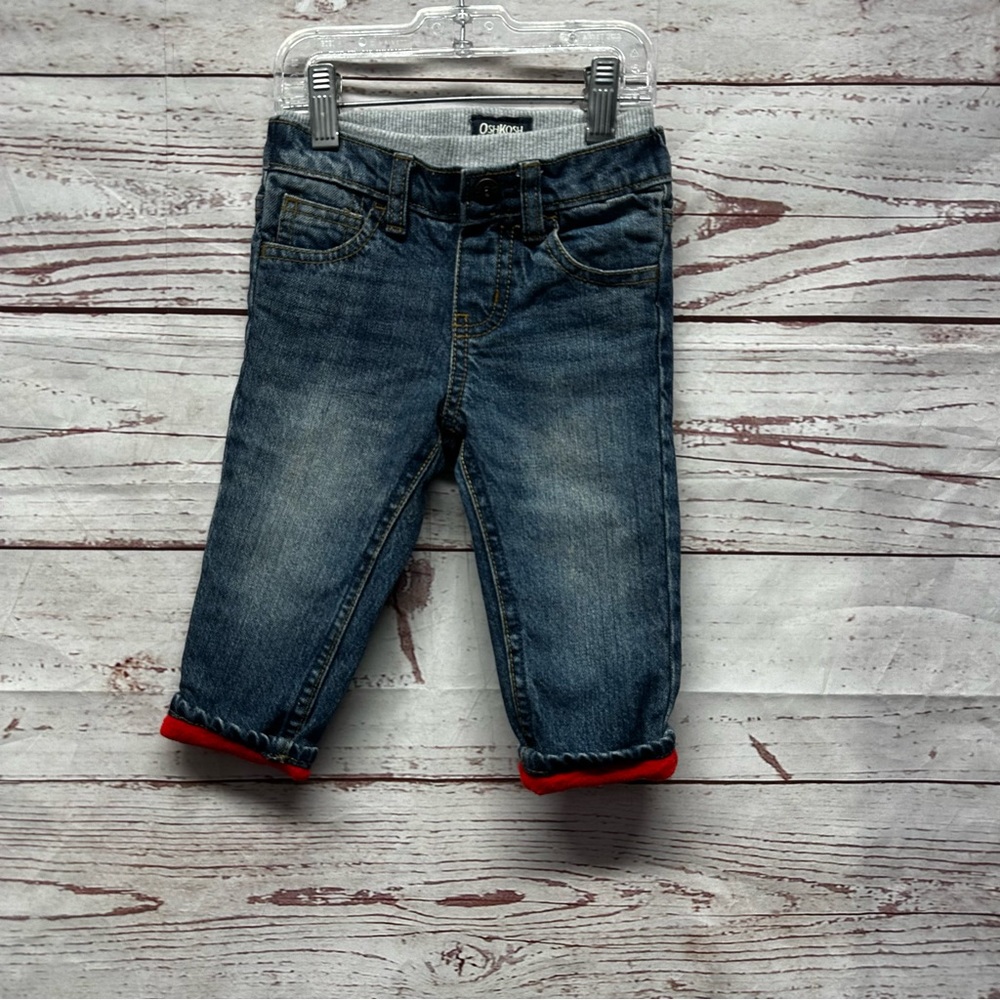 Oshkosh Fleece Lined Denim Size 9 Months